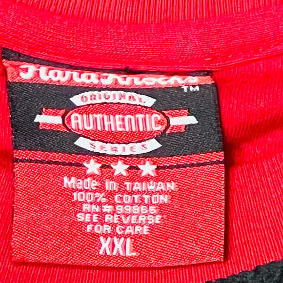 Vintage School Of Hard Knocks Hitmen Shirt XXL Red Hip Hop Streetwear 1990 Y2K - Picture 4 of 8